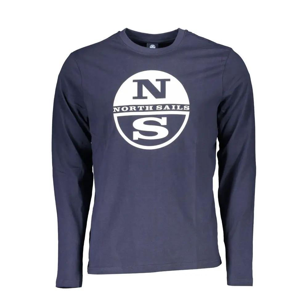 North Sails Blu Cotton Men T-Shirt by North Sails