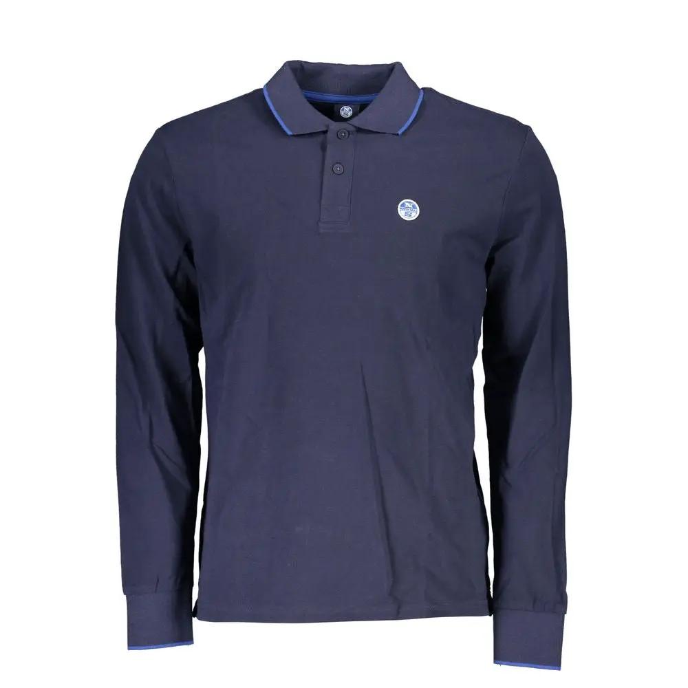 North Sails Blue Cotton Men Polo Shirt by North Sails