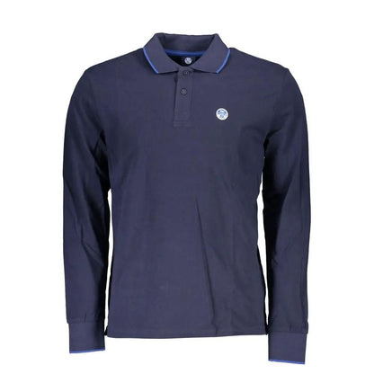 North Sails Blue Cotton Men Polo Shirt by North Sails