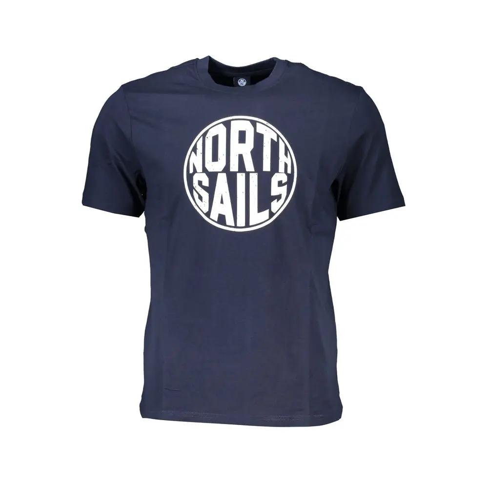 North Sails Blu Cotton Men T-Shirt by North Sails