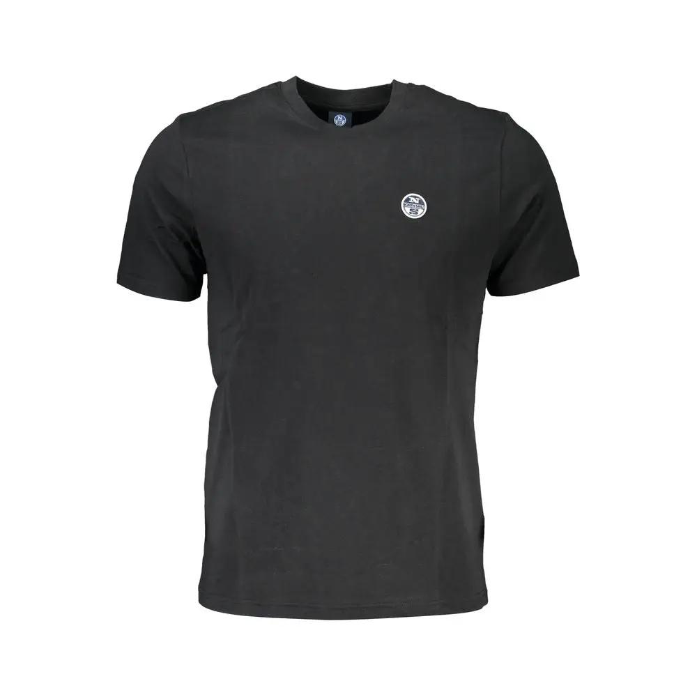 North Sails Black Cotton Men T-Shirt by North Sails