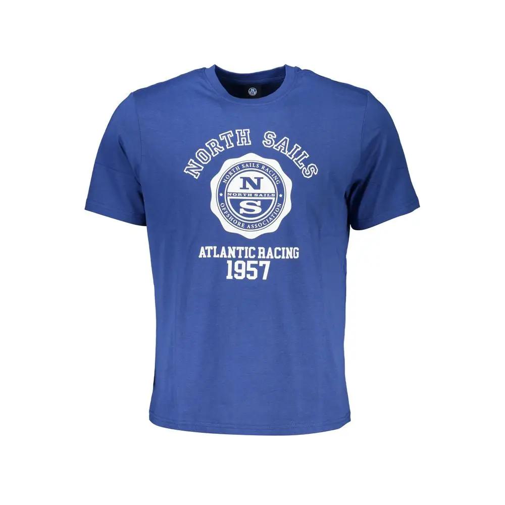 North Sails Blue Cotton Men T-Shirt by North Sails