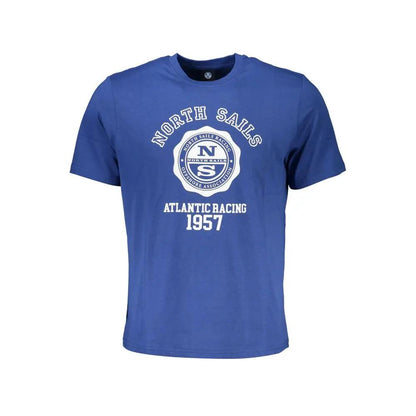 North Sails Blue Cotton Men T-Shirt by North Sails