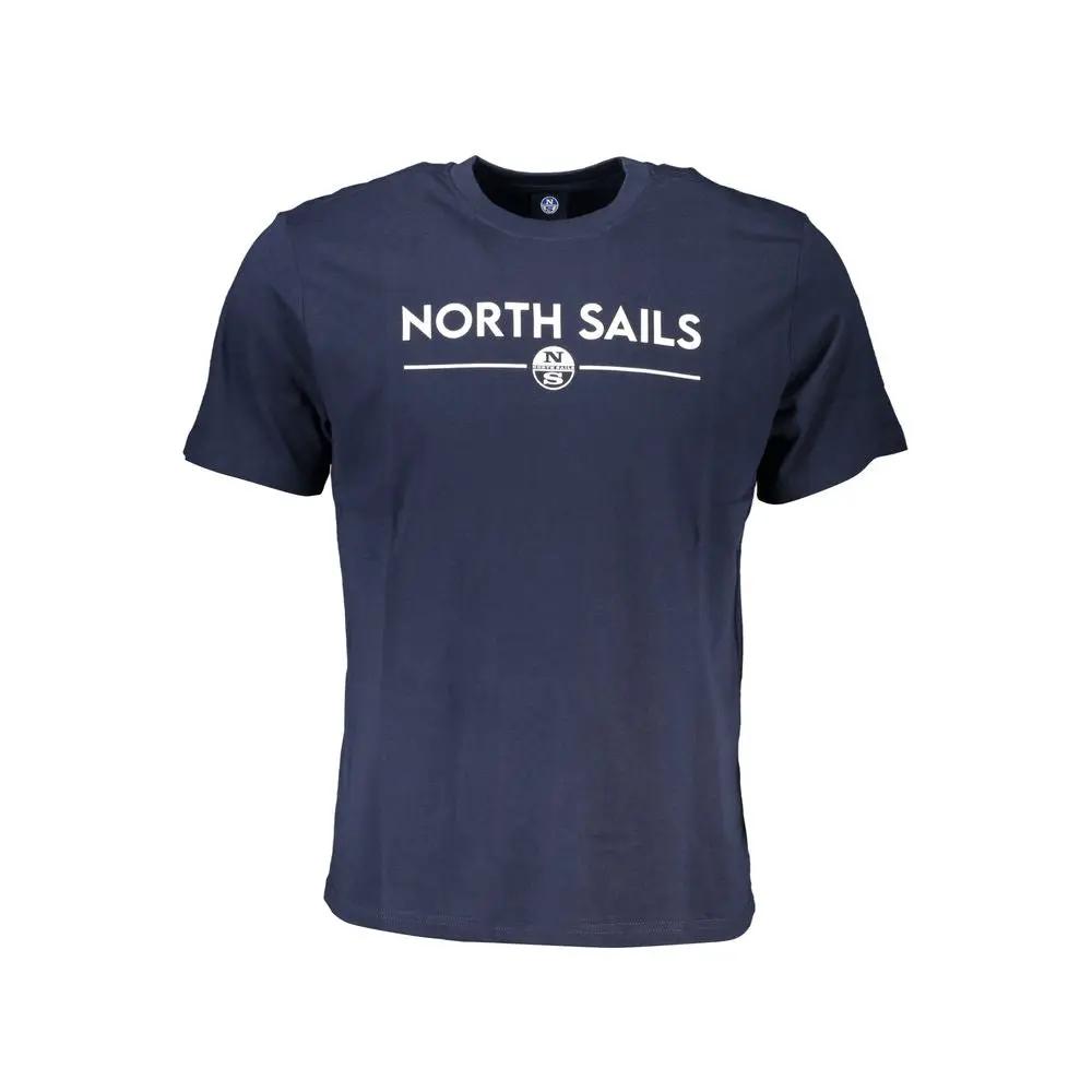 North Sails Blue Cotton Men T-Shirt by North Sails