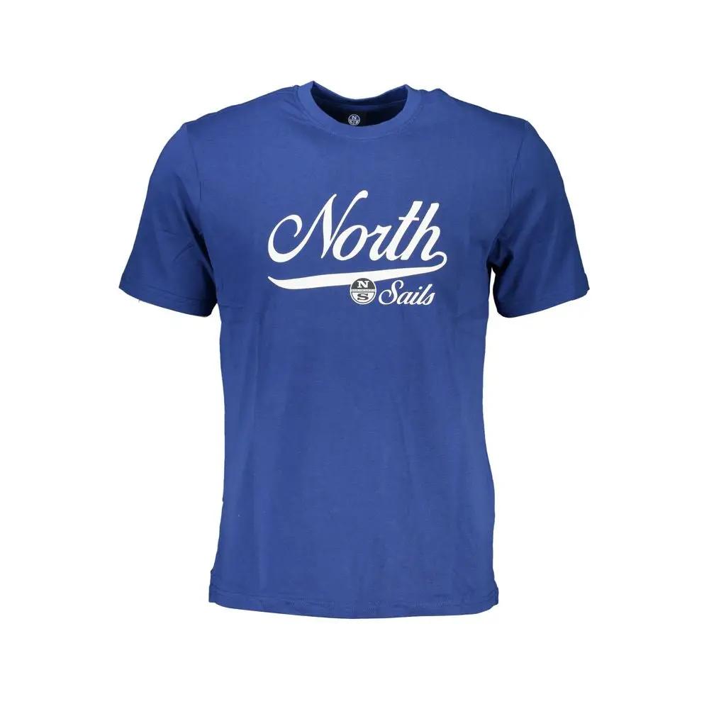 North Sails Blue Cotton Men T-Shirt by North Sails
