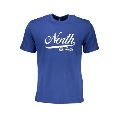 North Sails Blue Cotton Men T-Shirt by North Sails