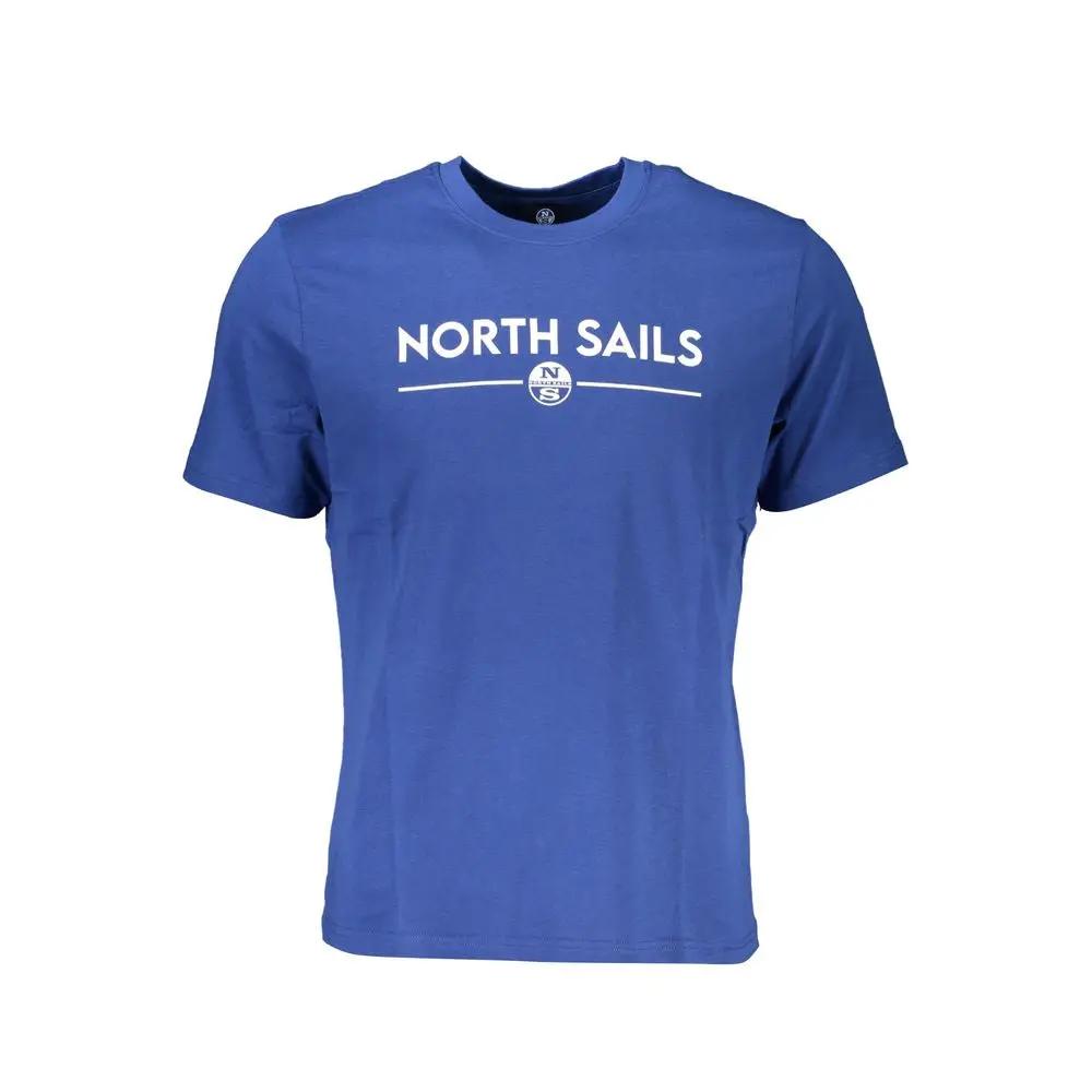 North Sails Blu Cotton Men T-Shirt by North Sails