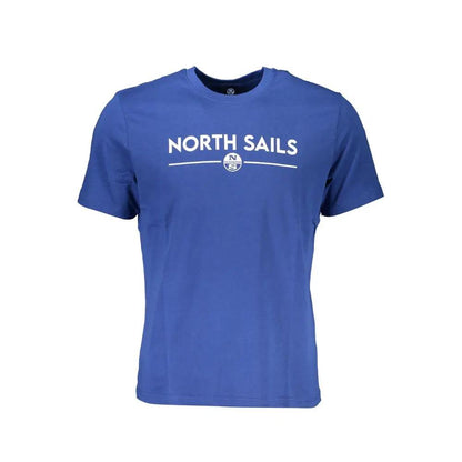 North Sails Blu Cotton Men T-Shirt by North Sails