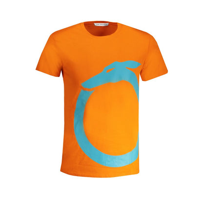 T-shirt da uomo in cotone arancione Trussardi