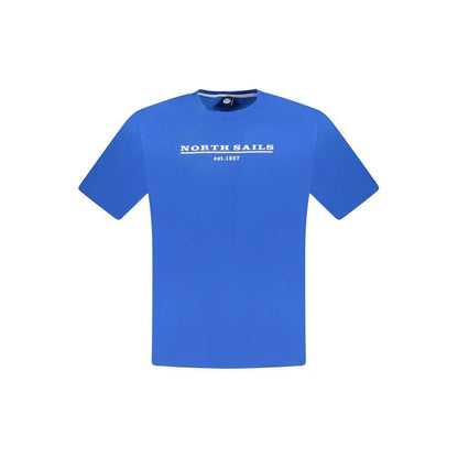 North Sails Blue Cotton Men T-Shirt by North Sails