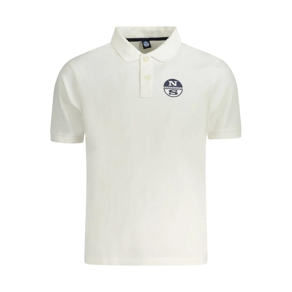 North Sails White Cotton Men Polo Shirt by North Sails