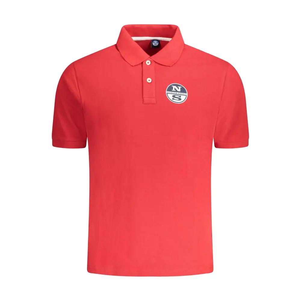 North Sails Red Cotton Men Polo by North Sails
