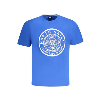 North Sails Blue Cotton Men's T-Shirt by North Sails