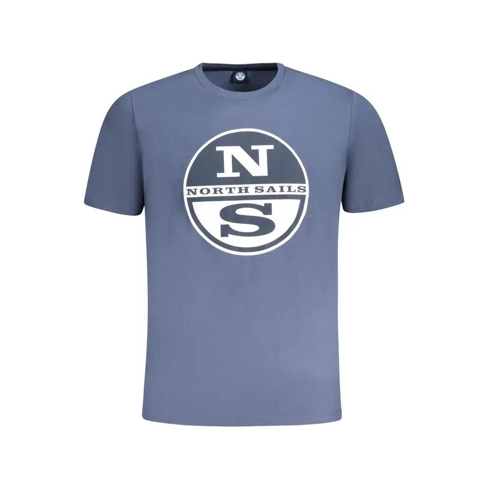 North Sails Blue Cotton Men T-Shirt by North Sails