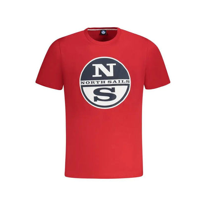 North Sails Rosso Cotton Men T-Shirt by North Sails