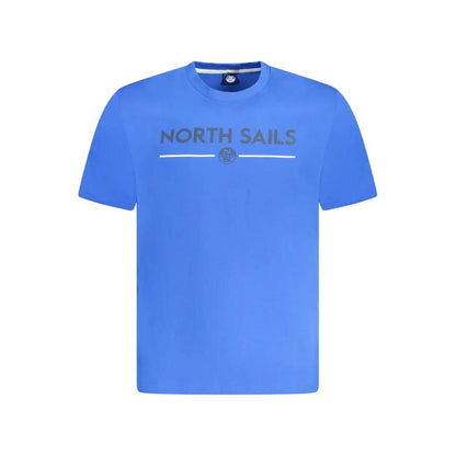 North Sails Blue Cotton Men T-Shirt by North Sails