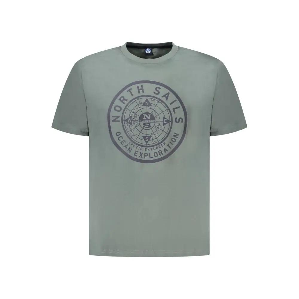 North Sails Verde Cotton Men T-Shirt by North Sails