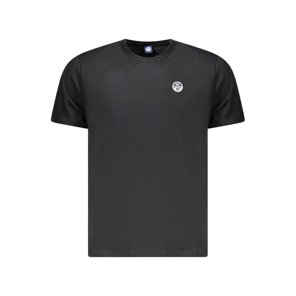 North Sails Black Cotton Men T-Shirt by North Sails