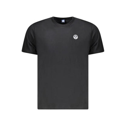 North Sails Black Cotton Men T-Shirt by North Sails