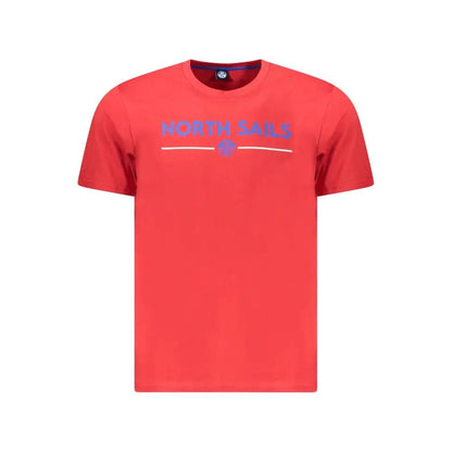 North Sails Red Cotton Men T-Shirt by North Sails