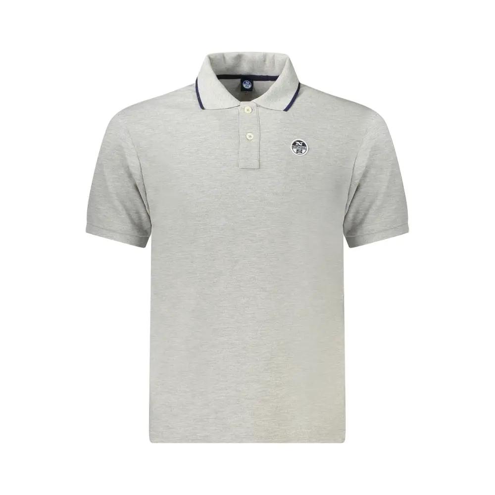 North Sails Grigio Cotton Men Polo by North Sails