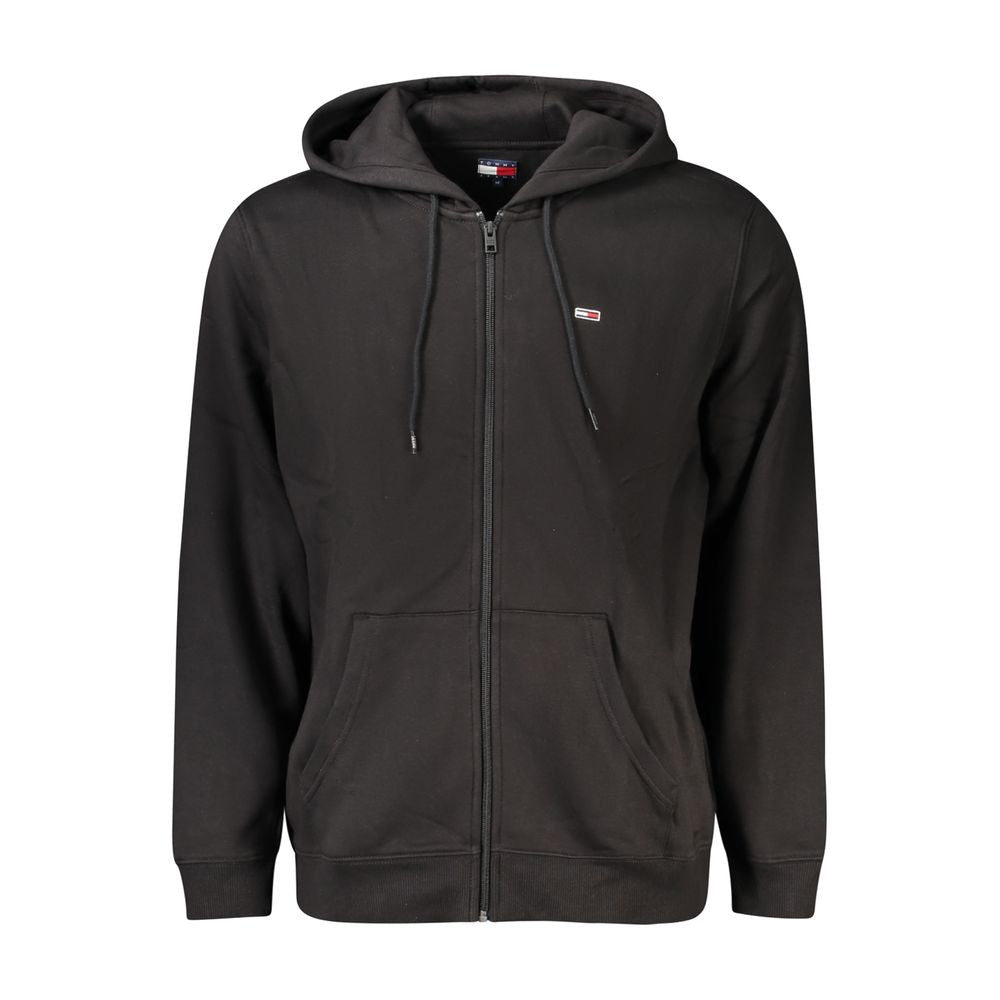 Sweat à capuche zippé Tommy Hilfiger homme en coton noir – TO-34964