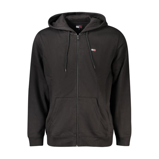 Sweat à capuche zippé Tommy Hilfiger homme en coton noir – TO-34964