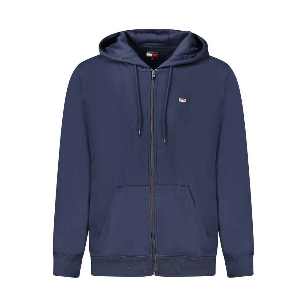 Sweat à capuche zippé Tommy Hilfiger homme en coton bleu – TO-34966