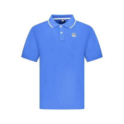 North Sails Blue Cotton Men Polo Shirt by North Sails