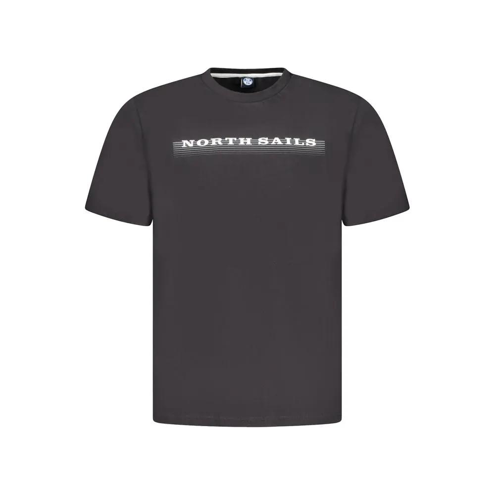 North Sails Black Cotton Men's T-Shirt by North Sails