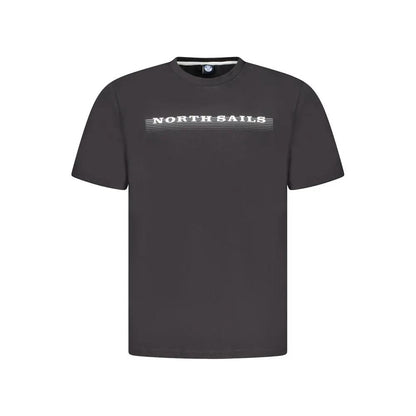 North Sails Black Cotton Men's T-Shirt by North Sails