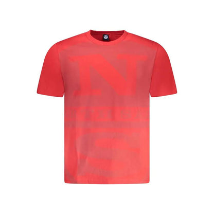 North Sails Red Cotton Men T-Shirt by North Sails
