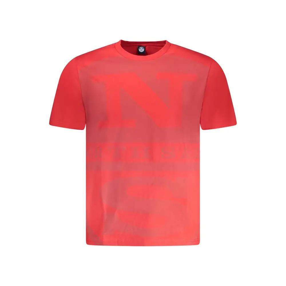 North Sails Red Cotton Men T-Shirt by North Sails