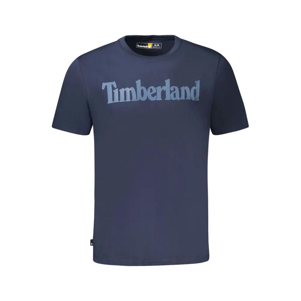 Timberland Blu Organic Cotton Men T-Shirt by Timberland