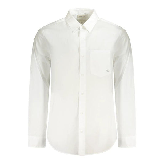 Calvin Klein White Organic Cotton Men's Shirt by Calvin Klein