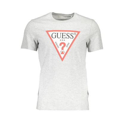 Guess Jeans Grigio Cotton Men T-Shirt by Guess Jeans