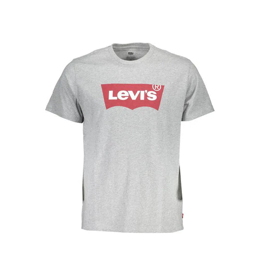 Levi's Grigio Cotton Men T-Shirt by Levi's