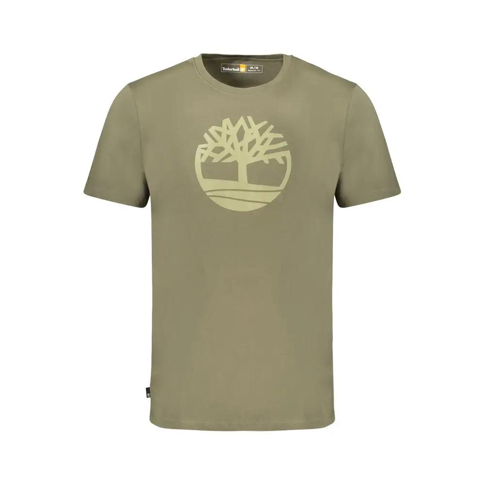 Timberland Verde Cotton Men T-Shirt by Timberland