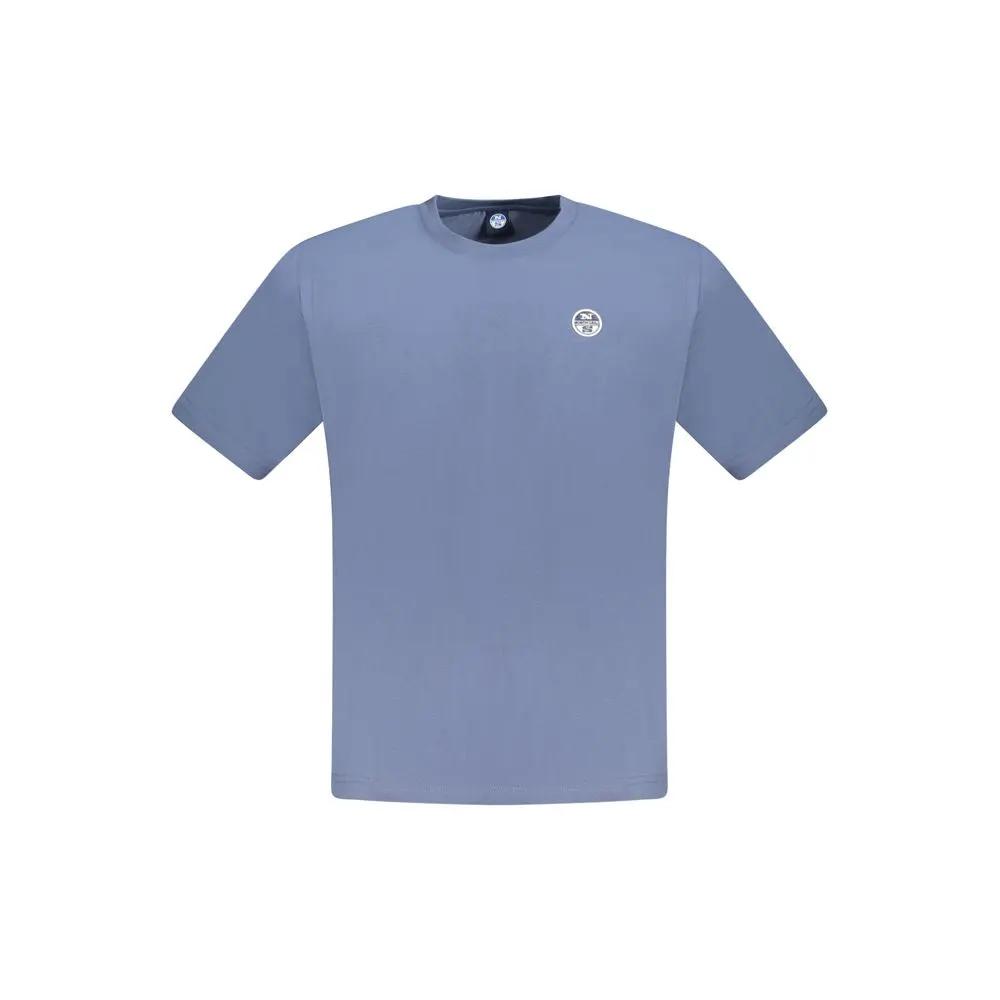 North Sails Blue Cotton Men T-Shirt by North Sails