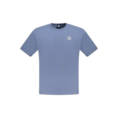 North Sails Blue Cotton Men T-Shirt by North Sails