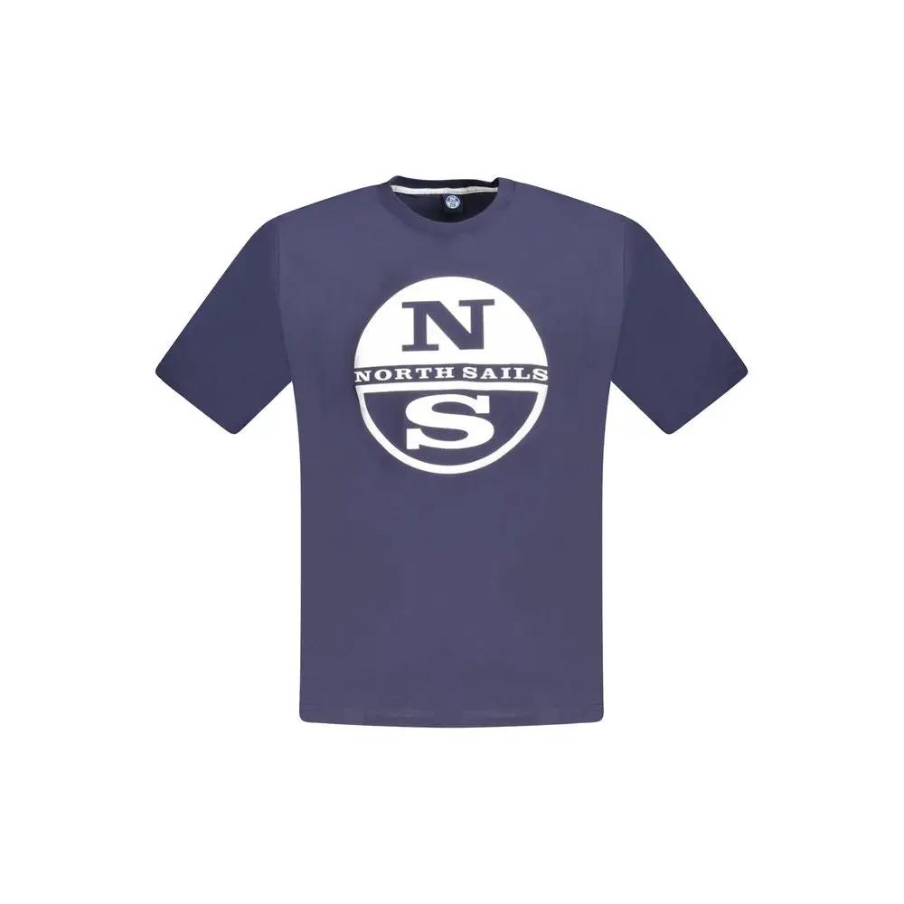 North Sails Blue Cotton Men T-Shirt by North Sails