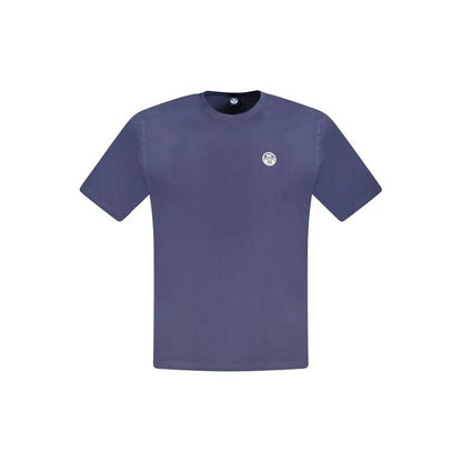 North Sails Blue Cotton Men T-Shirt by North Sails