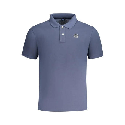 North Sails Blue Cotton Men Polo Shirt by North Sails