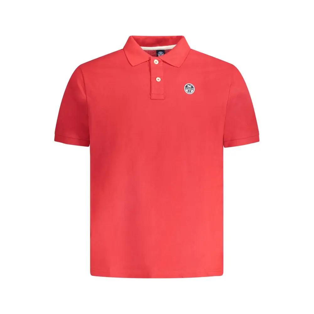 North Sails Red Cotton Men Polo by North Sails