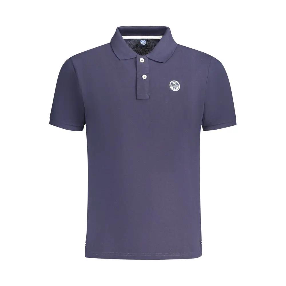 North Sails Blue Cotton Men Polo by North Sails