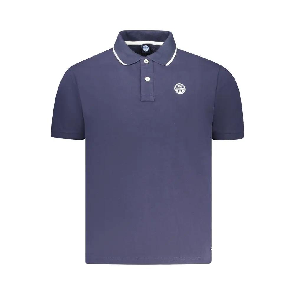 North Sails Blue Cotton Men Polo by North Sails