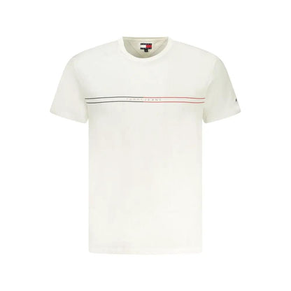 Tommy Hilfiger Bianco Cotton Mens T-Shirt by Tommy Hilfiger