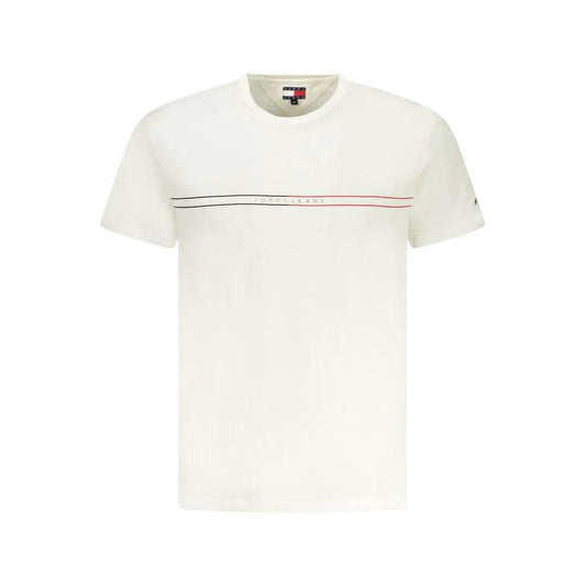 Tommy Hilfiger Bianco Cotton Mens T-Shirt by Tommy Hilfiger