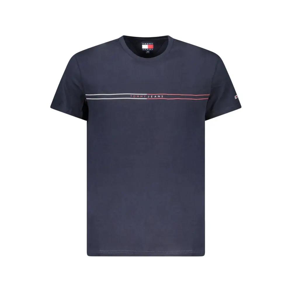 Tommy Hilfiger Blue Cotton Men T-Shirt by Tommy Hilfiger