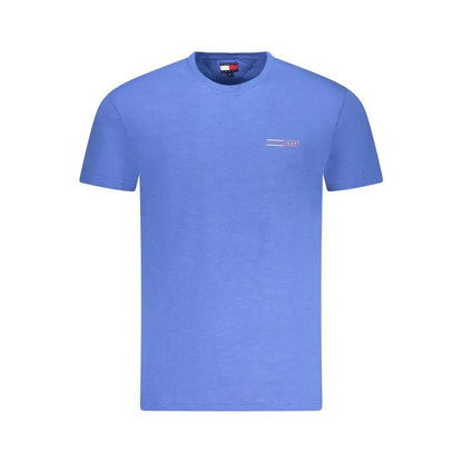 Tommy Hilfiger Blue Cotton Men T-Shirt by Tommy Hilfiger
